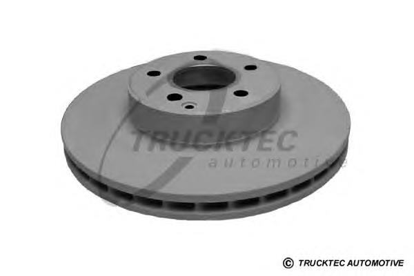0235091 Trucktec диск тормозной передний