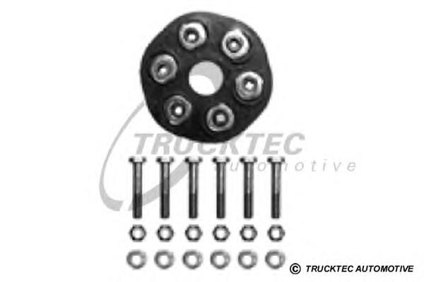 02.34.019 Trucktec acoplamento elástico traseiro do veio de transmissão