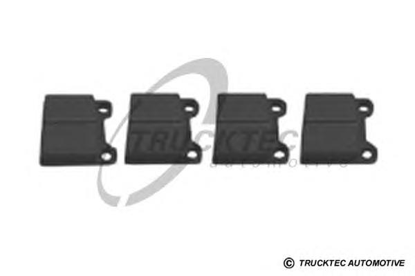 0235131 Trucktec sapatas do freio traseiras de disco