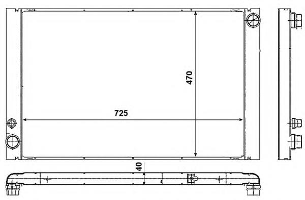 53018 NRF radiador de esfriamento de motor