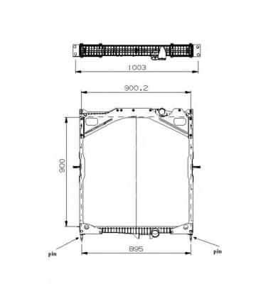 529702 NRF radiador de esfriamento de motor