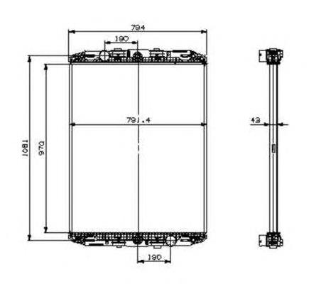 529551 NRF radiador de esfriamento de motor