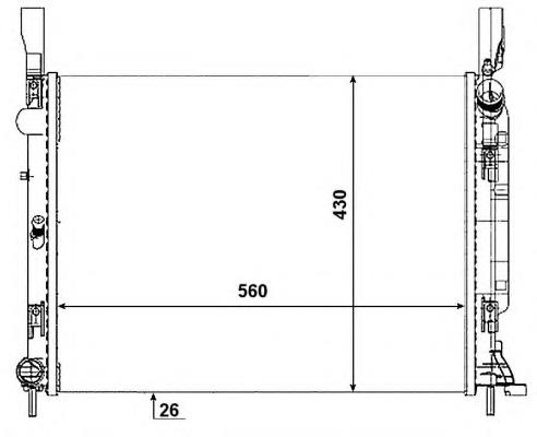 FP 56 A55-NF FPS radiador de esfriamento de motor