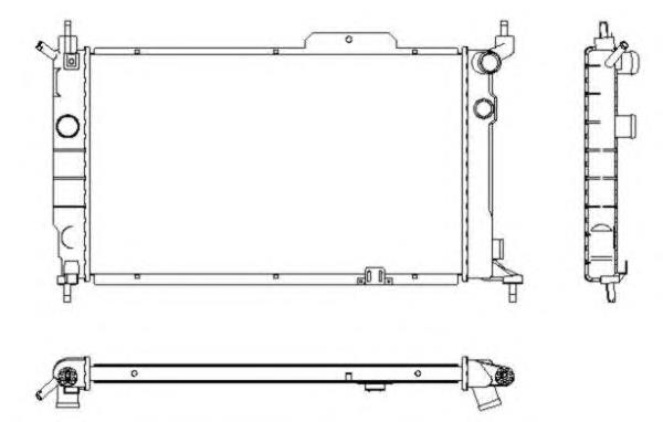 52204 NRF radiador de esfriamento de motor