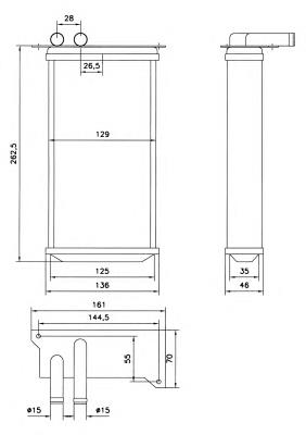 Radiador de forno (de aquecedor) 52226 NRF