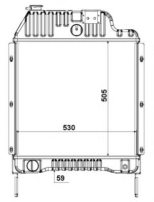 Радиатор охлаждения двигателя NRF 52179 цена, от 1052.80 USD