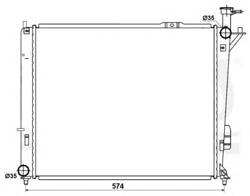 PL812978 Koyorad radiador de esfriamento de motor