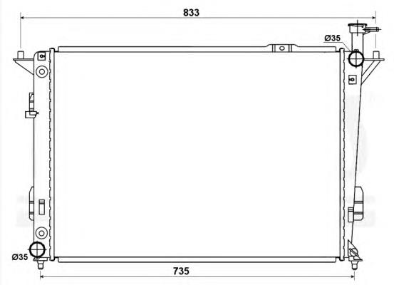 53168 NRF radiador de esfriamento de motor