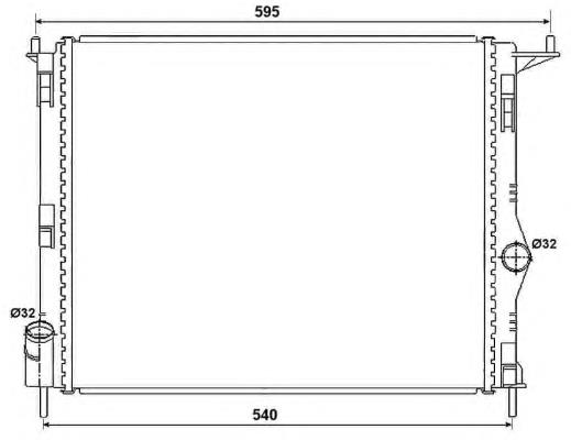 FP 56 A141-AV FPS radiador de esfriamento de motor