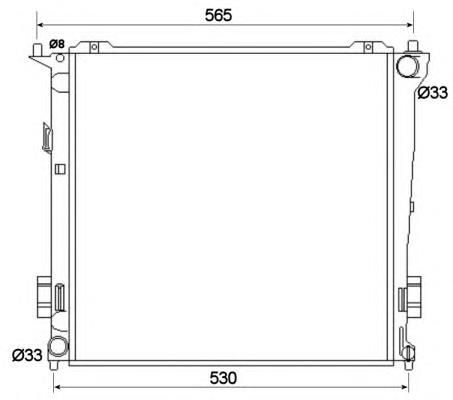 53109 NRF radiador de esfriamento de motor