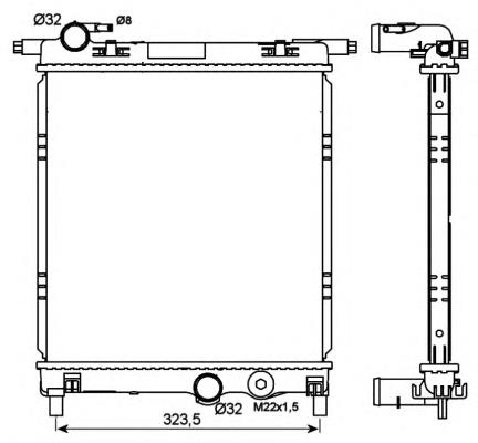 CR831000S Mahle Original radiador de esfriamento de motor