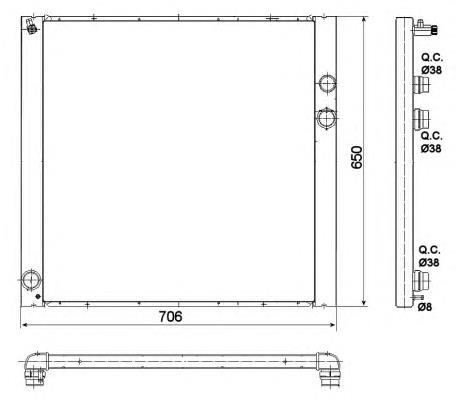 PCC500670 Rover radiador de esfriamento de motor