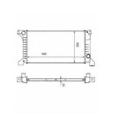 516212 NRF radiador de esfriamento de motor