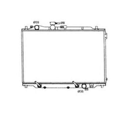 Radiador de esfriamento de motor 516514 NRF