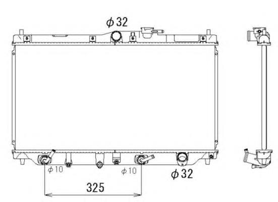 517722 NRF radiador de esfriamento de motor