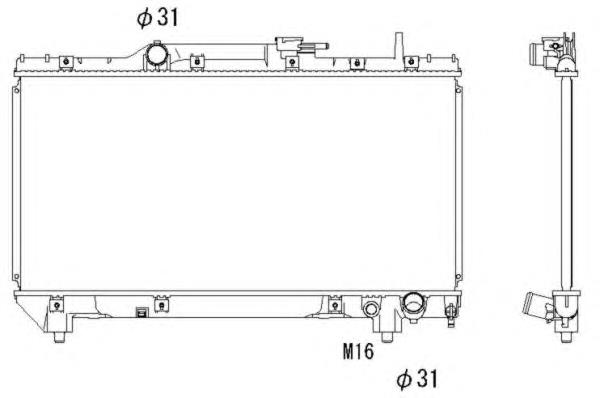 FP 70 A520-KY Koyorad radiador de esfriamento de motor