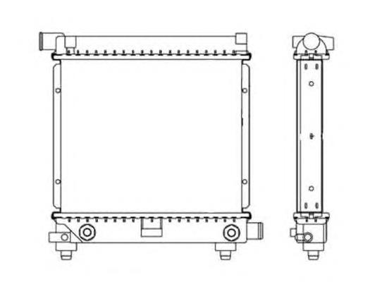 517662 NRF radiador de esfriamento de motor