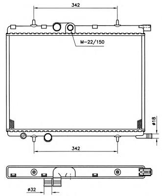 519525 NRF radiador de esfriamento de motor