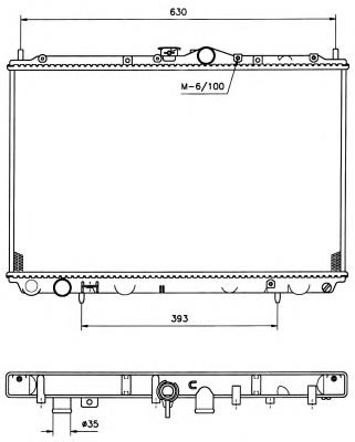 519517 NRF radiador de esfriamento de motor