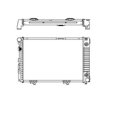 Radiador de esfriamento de motor 516574 NRF