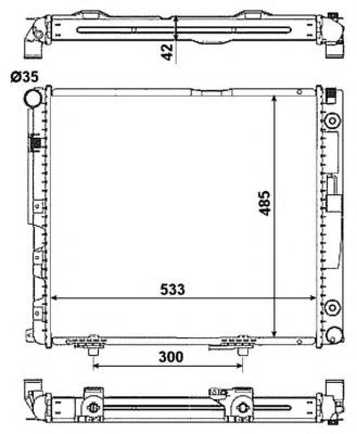 516573 NRF radiador de esfriamento de motor