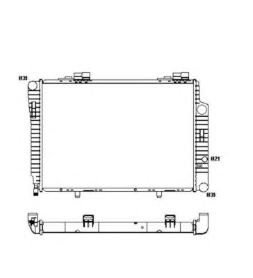 Radiador de esfriamento de motor 51286 NRF