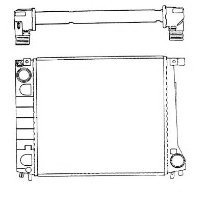 Radiador de esfriamento de motor 51349 NRF