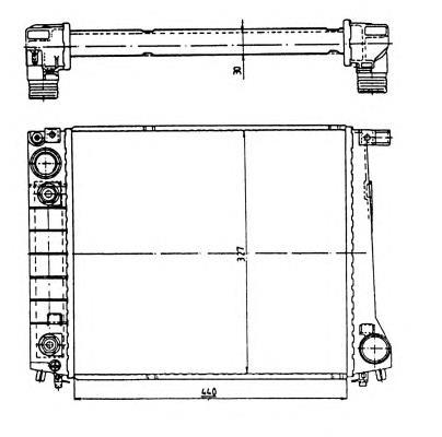 51350 NRF radiador de esfriamento de motor