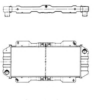 Radiador de esfriamento de motor 514004 NRF