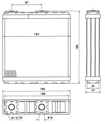 2714061J15 Nissan radiador de forno (de aquecedor)