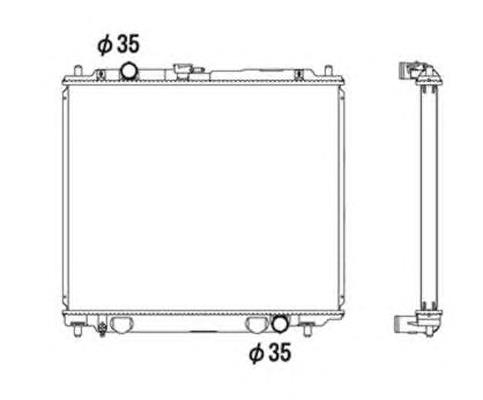 52108 NRF radiador de esfriamento de motor