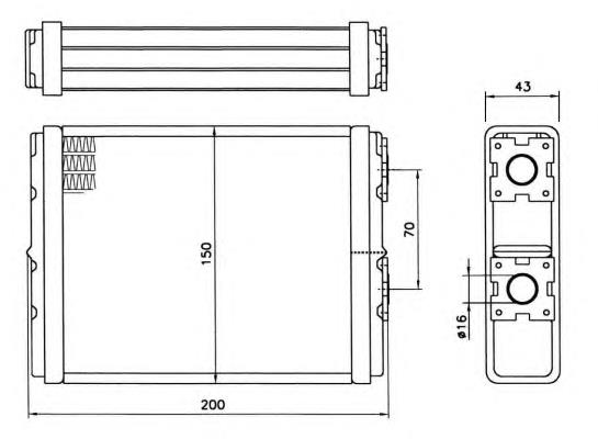 52101 NRF radiador de forno (de aquecedor)