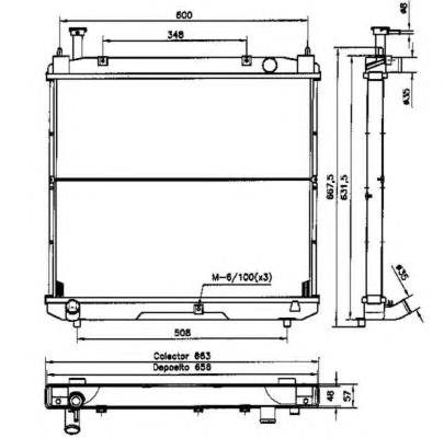 52068 NRF radiador de esfriamento de motor