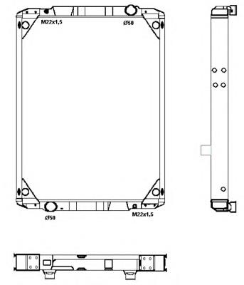 52072 NRF radiador de esfriamento de motor