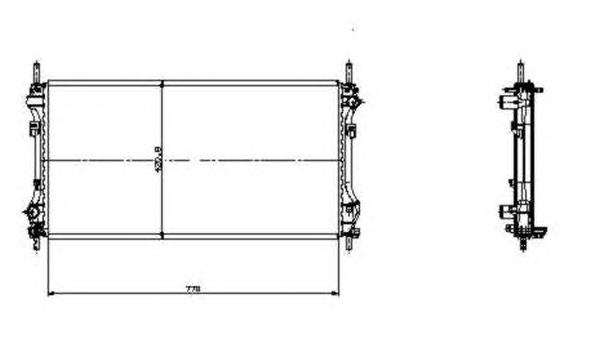 1132690 Ford radiador de esfriamento de motor