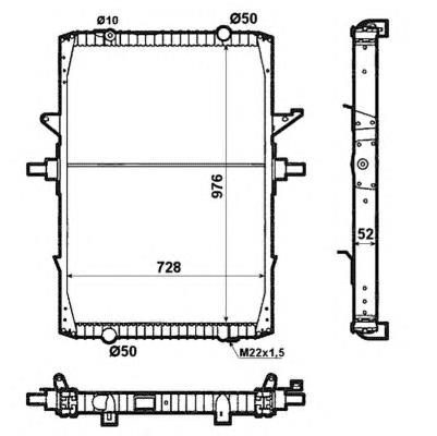 519709 NRF radiador de esfriamento de motor