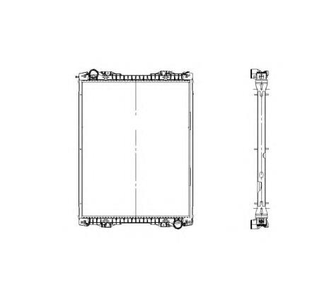 519743 NRF radiador de esfriamento de motor