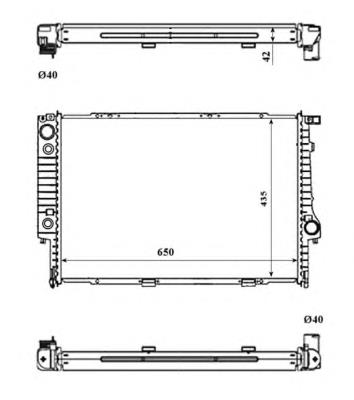 519589 NRF radiador de esfriamento de motor