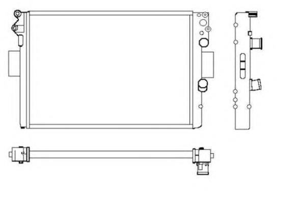 7.21034 Diesel Technic radiador de esfriamento de motor