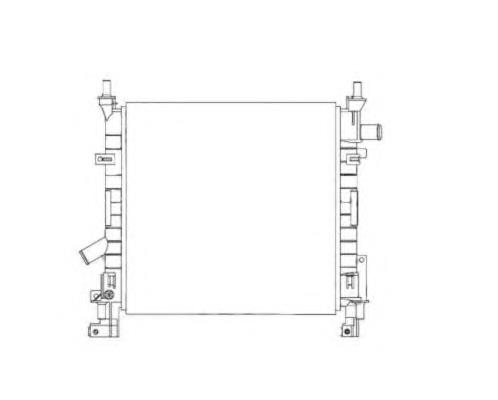 1S5H8005BB Ford radiador de esfriamento de motor