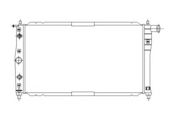 ADG09812 Blue Print radiador de esfriamento de motor