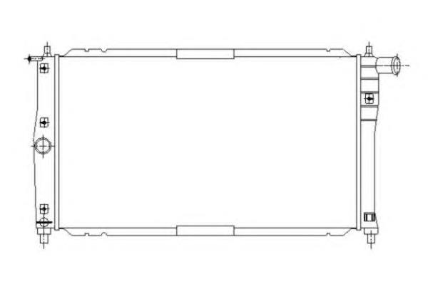 ADG09811 Blue Print radiador de esfriamento de motor