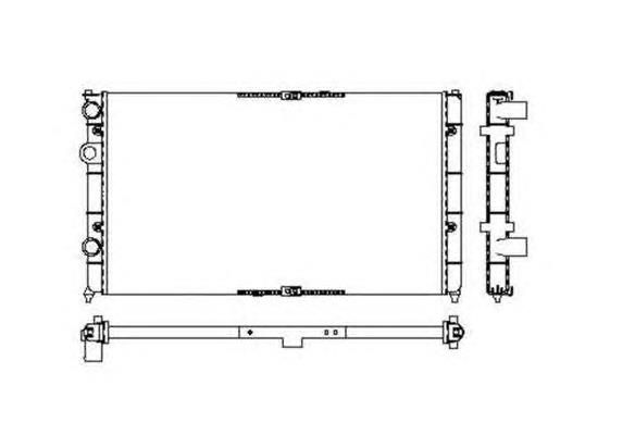 53632 NRF radiador de esfriamento de motor