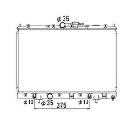 Radiador de esfriamento de motor para Mitsubishi Pajero (H60, H70)