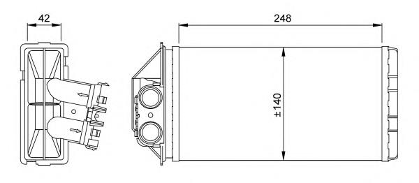 53561 NRF radiador de forno (de aquecedor)