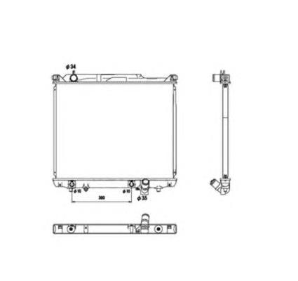 Radiador de esfriamento de motor para Suzuki XL-7 