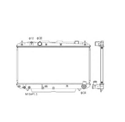 1640027060 Toyota radiador de esfriamento de motor