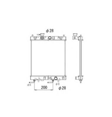 2141045B00 Nissan radiador de aparelho de ar condicionado