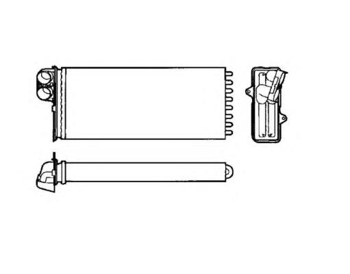 53551 NRF radiador de forno (de aquecedor)