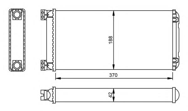 53549 NRF radiador de forno (de aquecedor)